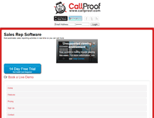 Tablet Screenshot of callproof.com
